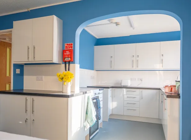 The kitchen has been transformed thanks to funding from B&Q Foundation